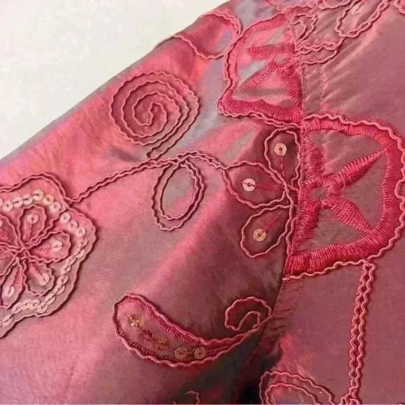 SUSAN GRAVER PLUS 1X EMBROIDERY ARTISTIC WHIMISICAL LINED LIGHTWEIGHT JACKET - Picture 8 of 12